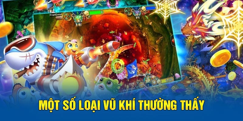 Một số loại vũ khí thường thấy